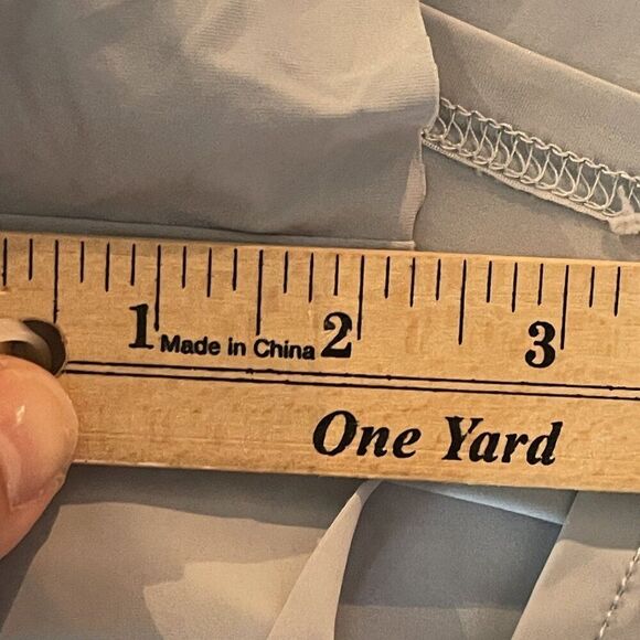 ASOS Revival Women's Light GreyBlue Flowing Shorts Size M, Built in lycra shorts - Picture 9 of 11